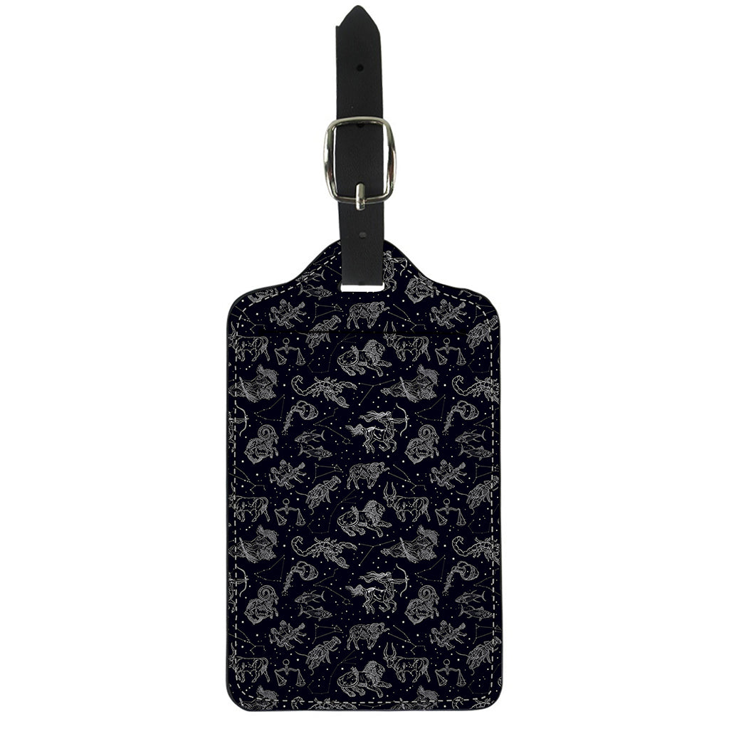Zodiac Constellation Pattern Print Luggage Tag