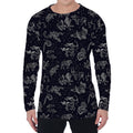 Zodiac Constellation Pattern Print Men's Long Sleeve T-Shirt