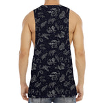Zodiac Constellation Pattern Print Men's Muscle Tank Top