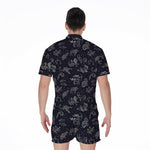 Zodiac Constellation Pattern Print Men's Rompers