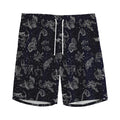 Zodiac Constellation Pattern Print Men's Athletic Shorts