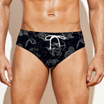 Zodiac Constellation Pattern Print Men's Swim Briefs