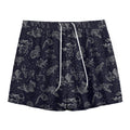 Zodiac Constellation Pattern Print Mesh Shorts