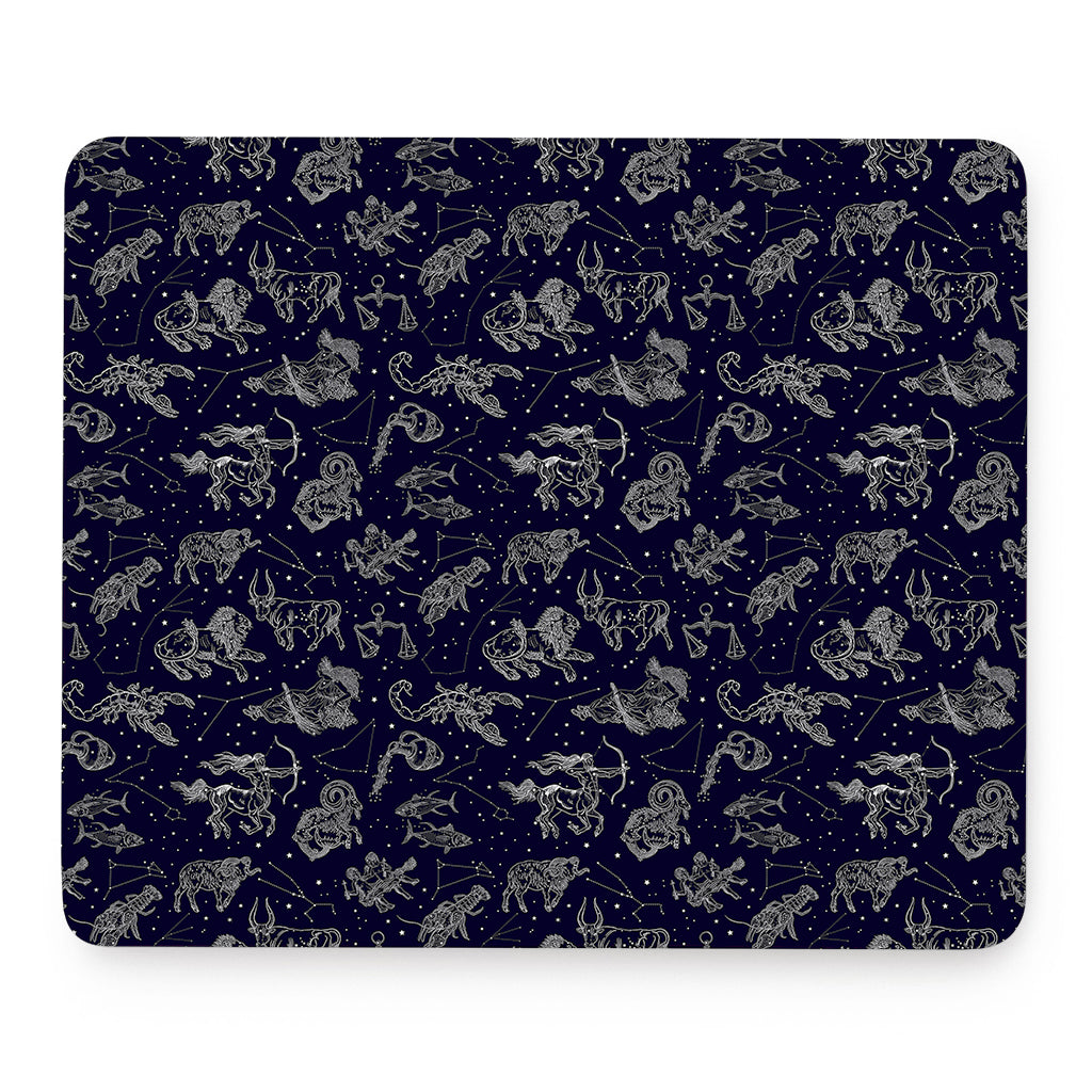 Zodiac Constellation Pattern Print Mouse Pad