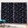 Zodiac Constellation Pattern Print Pencil Pleat Curtains