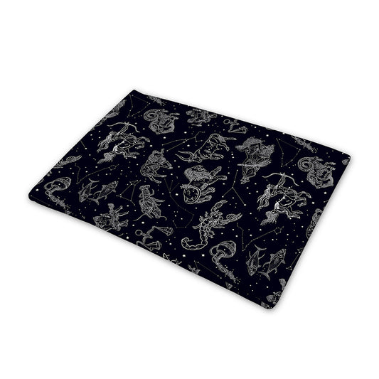 Zodiac Constellation Pattern Print Pet Cooling Mat Cover