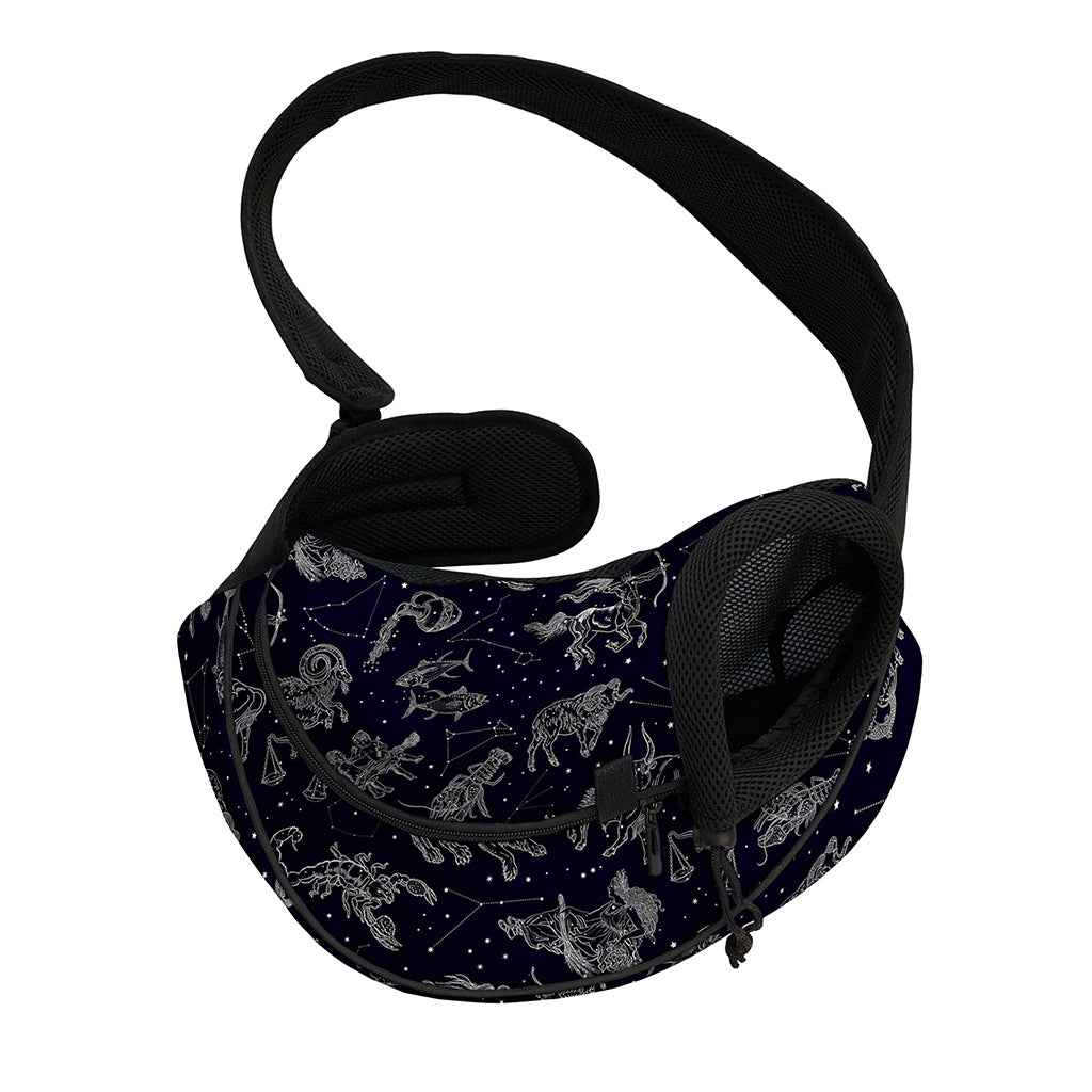 Zodiac Constellation Pattern Print Pet Sling Carrier