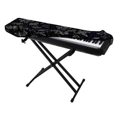 Zodiac Constellation Pattern Print Piano Keyboard Cover