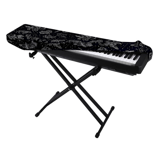 Zodiac Constellation Pattern Print Piano Keyboard Cover