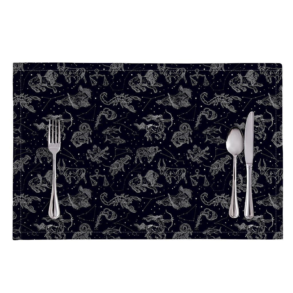 Zodiac Constellation Pattern Print Placemat