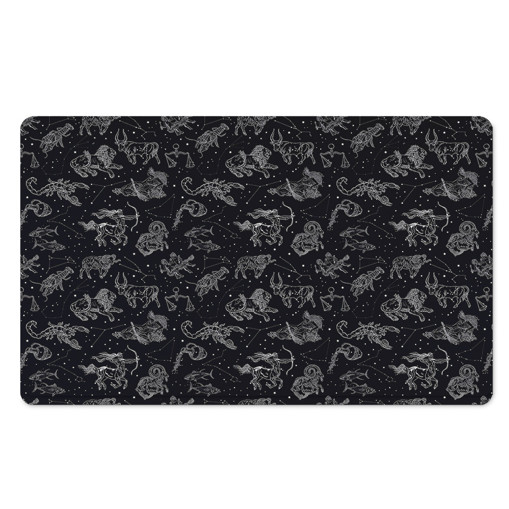 Zodiac Constellation Pattern Print Polyester Doormat