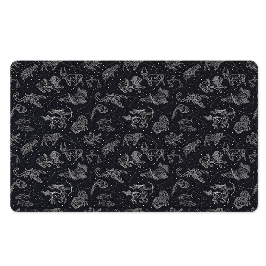Zodiac Constellation Pattern Print Polyester Doormat