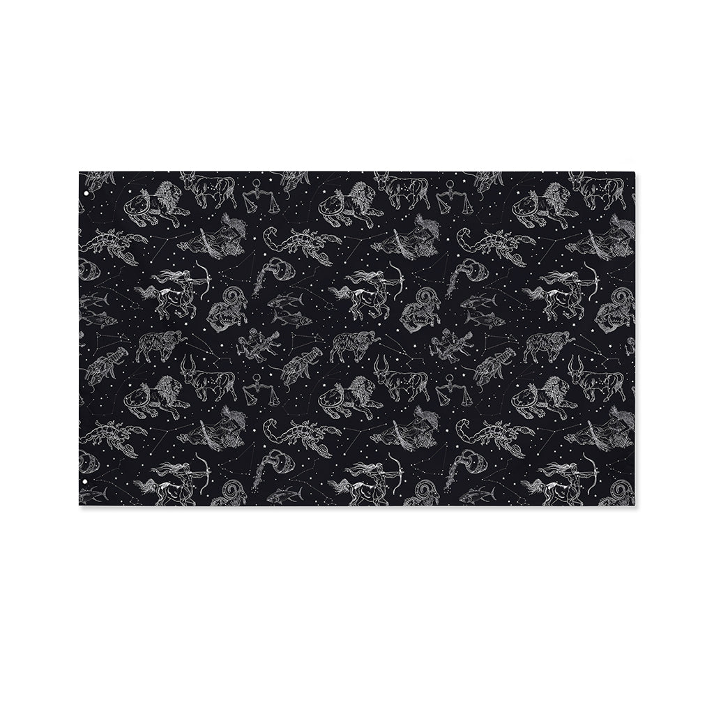 Zodiac Constellation Pattern Print Polyester Flag