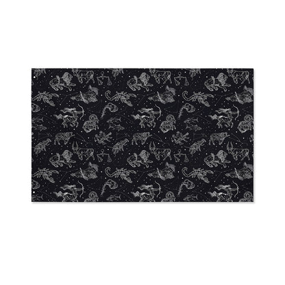 Zodiac Constellation Pattern Print Polyester Flag