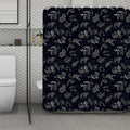 Zodiac Constellation Pattern Print Polyester Shower Curtain