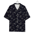 Zodiac Constellation Pattern Print Rayon Hawaiian Shirt