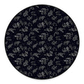 Zodiac Constellation Pattern Print Round Floor Mat