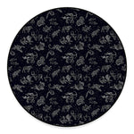 Zodiac Constellation Pattern Print Round Floor Mat