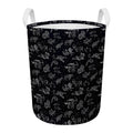 Zodiac Constellation Pattern Print Round Laundry Basket