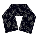 Zodiac Constellation Pattern Print Scarf