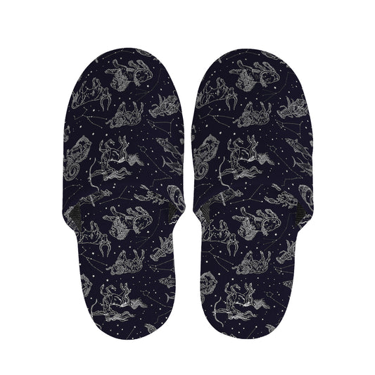 Zodiac Constellation Pattern Print Slippers