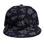 Zodiac Constellation Pattern Print Snapback Cap