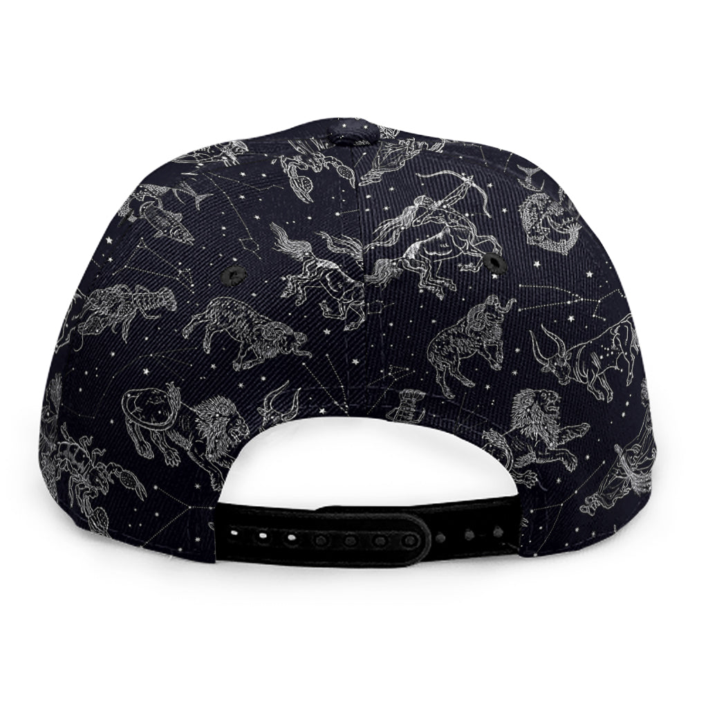 Zodiac Constellation Pattern Print Snapback Cap