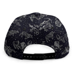 Zodiac Constellation Pattern Print Snapback Cap