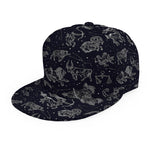 Zodiac Constellation Pattern Print Snapback Cap