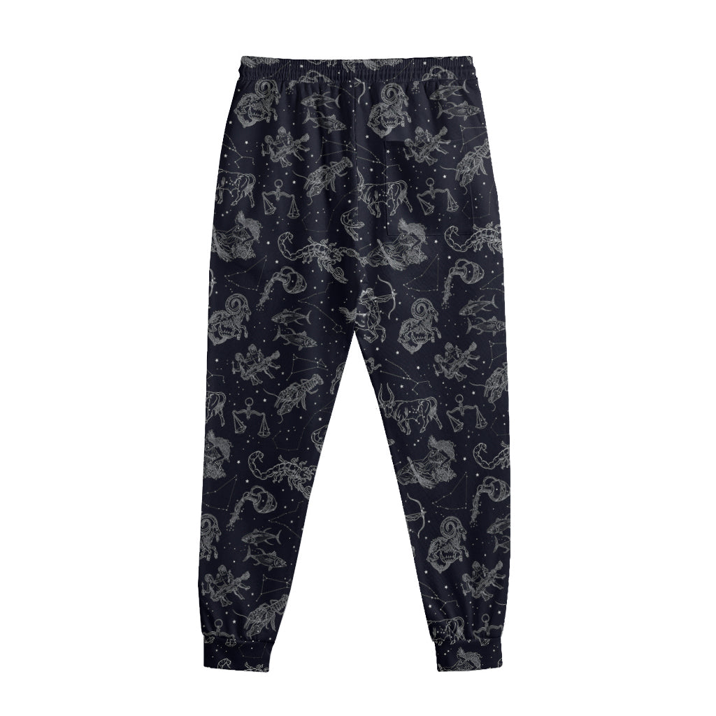 Zodiac Constellation Pattern Print Sweatpants