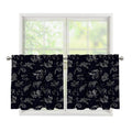 Zodiac Constellation Pattern Print Tier Curtains