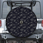 Zodiac Constellation Pattern Print Tire Cover With Camera Hole
