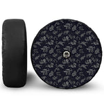 Zodiac Constellation Pattern Print Tire Cover With Camera Hole