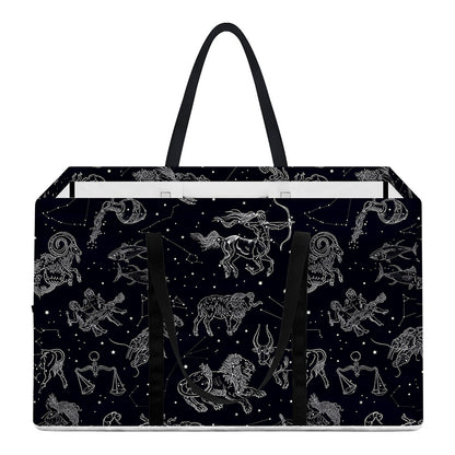 Zodiac Constellation Pattern Print Utility Tote Bag