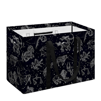 Zodiac Constellation Pattern Print Utility Tote Bag