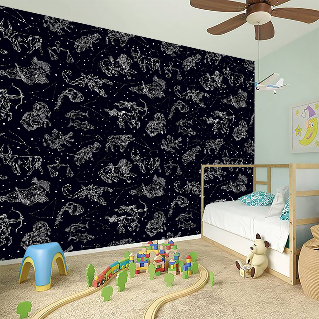 Zodiac Constellation Pattern Print Wall Sticker