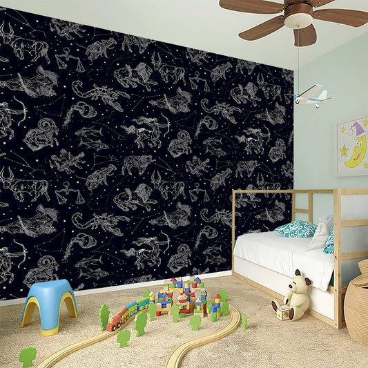 Zodiac Constellation Pattern Print Wall Sticker