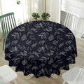Zodiac Constellation Pattern Print Waterproof Round Tablecloth