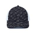 Zodiac Constellation Pattern Print White Mesh Trucker Hat