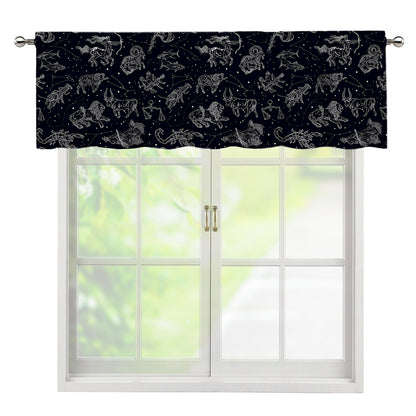 Zodiac Constellation Pattern Print Window Valance
