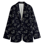 Zodiac Constellation Pattern Print Women's Blazer