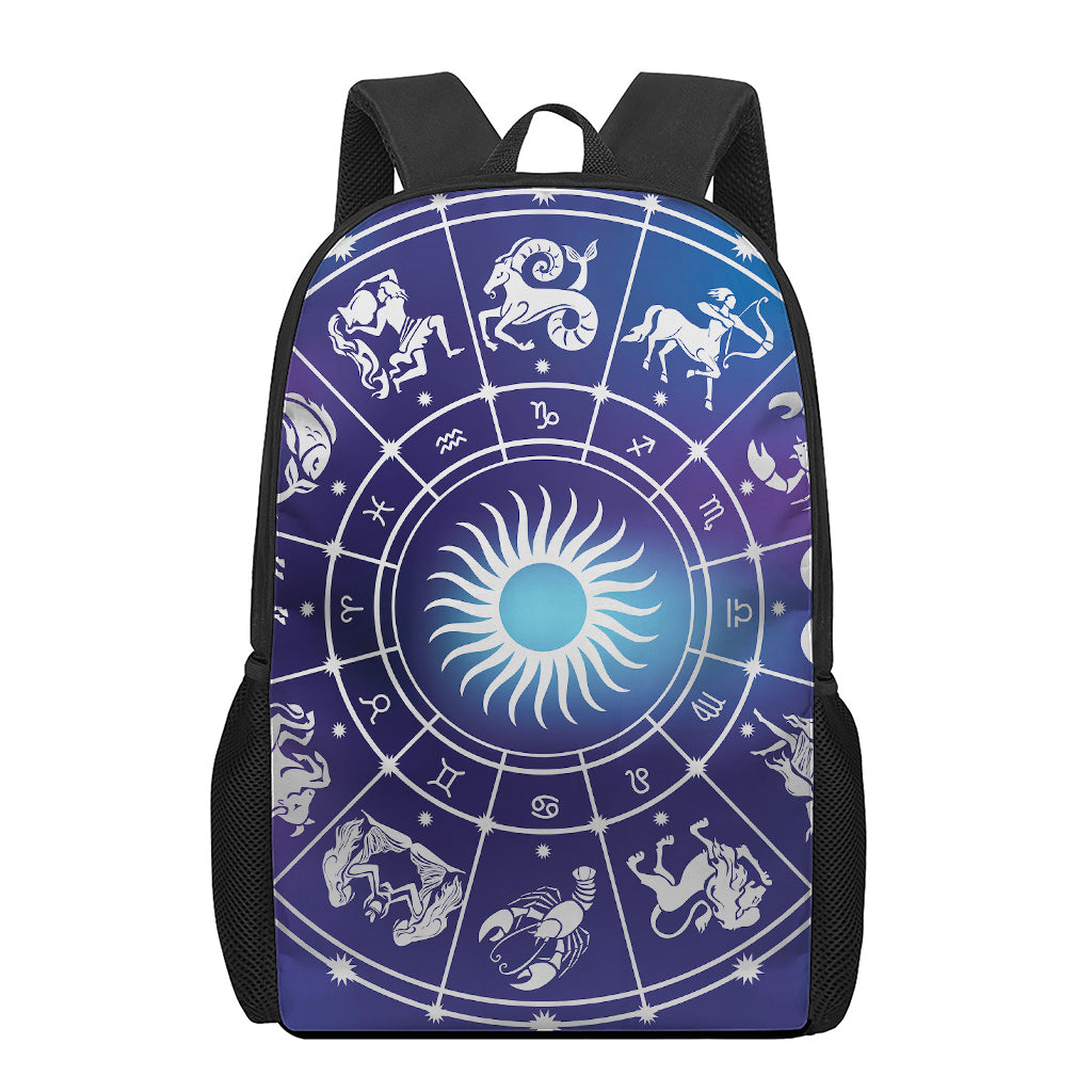 Zodiac Horoscopes Print 17 Inch Backpack