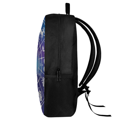 Zodiac Horoscopes Print 17 Inch Backpack