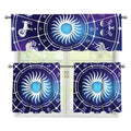 Zodiac Horoscopes Print 3 Piece Kitchen Curtains