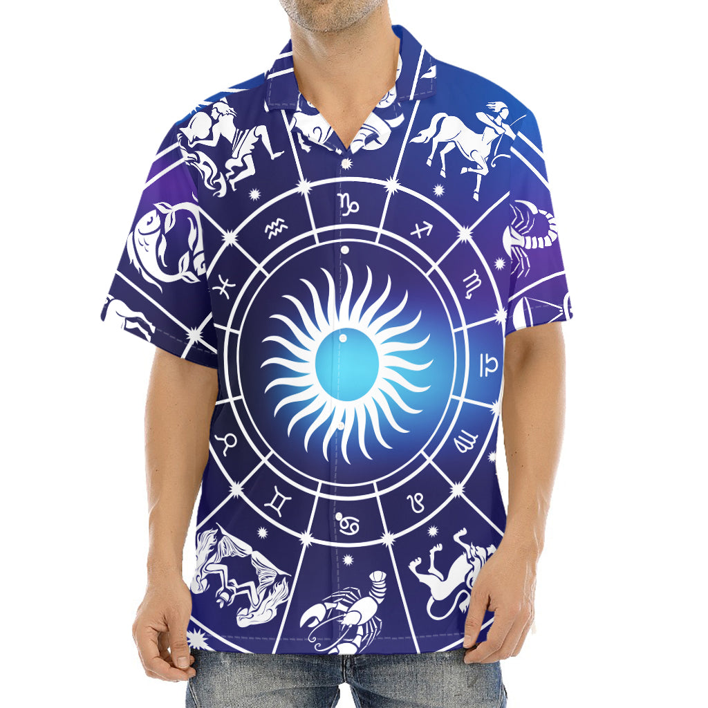 Zodiac Horoscopes Print Aloha Shirt