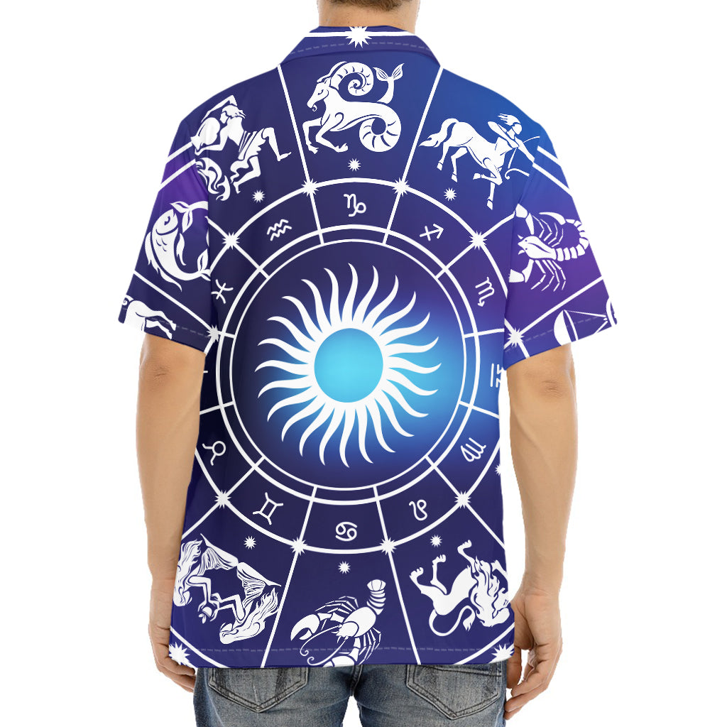 Zodiac Horoscopes Print Aloha Shirt