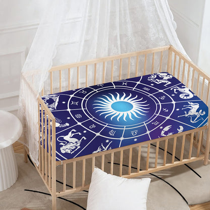 Zodiac Horoscopes Print Baby Crib Sheet