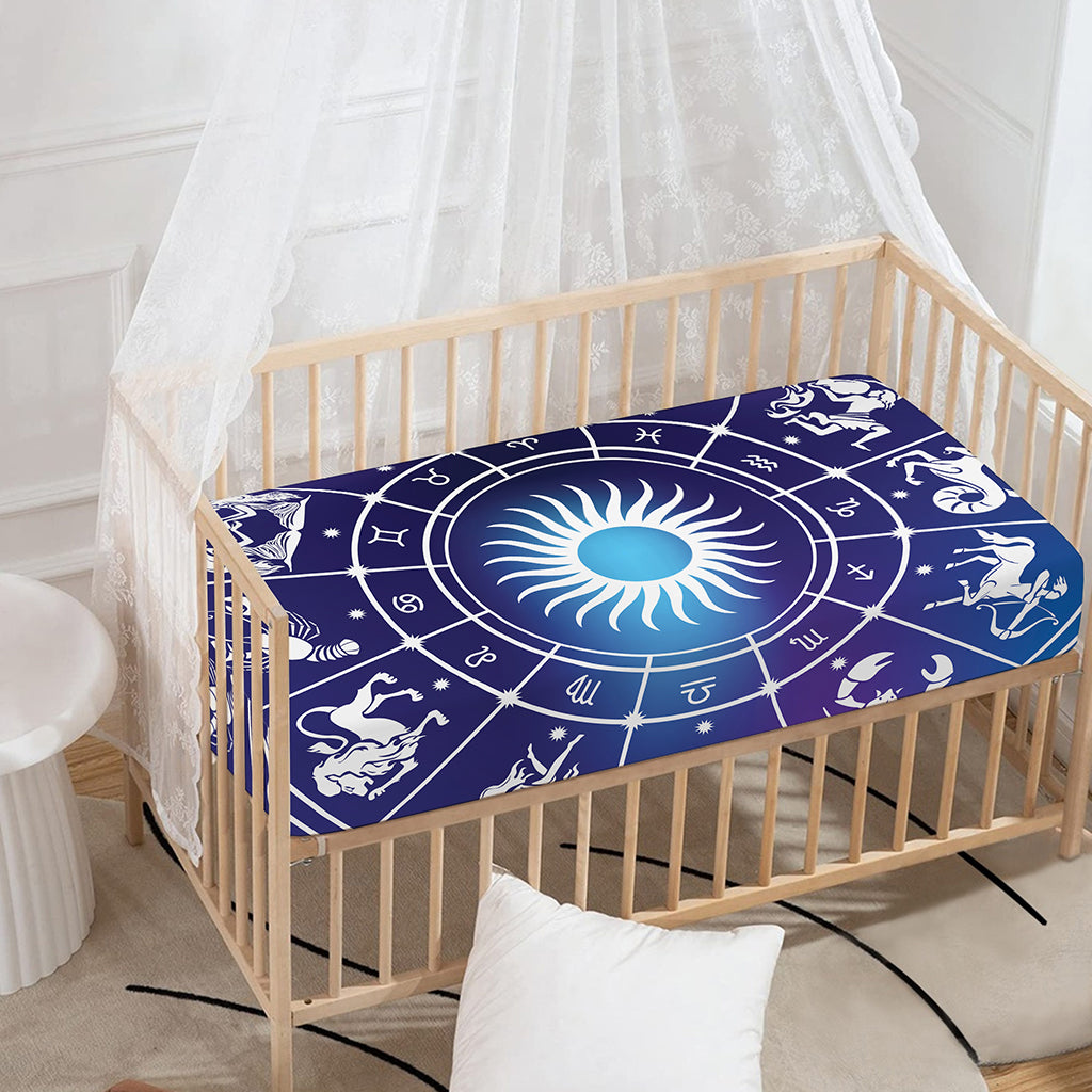 Zodiac Horoscopes Print Baby Crib Sheet