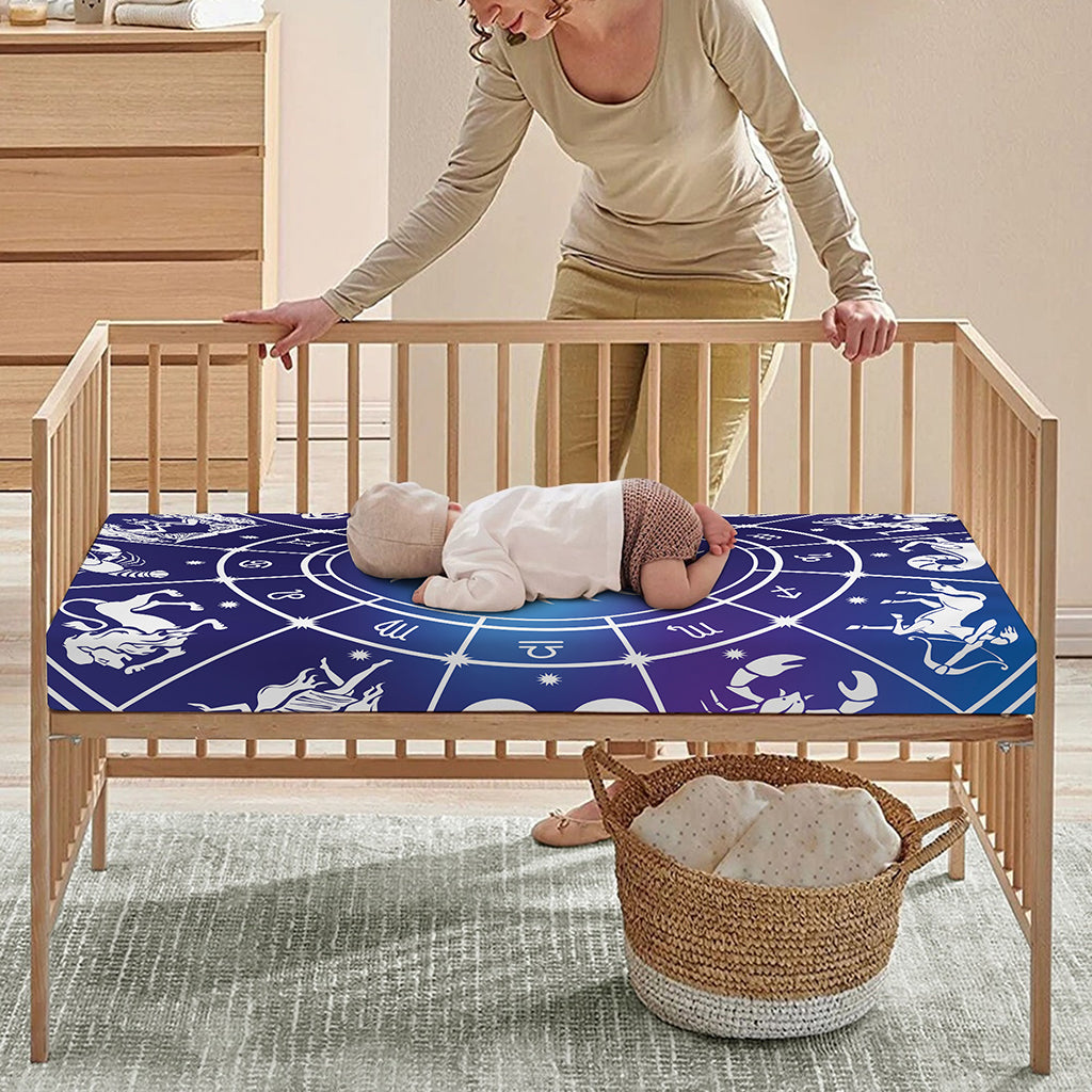 Zodiac Horoscopes Print Baby Crib Sheet