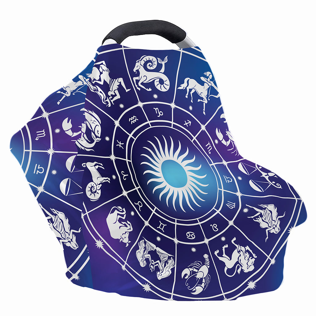 Zodiac Horoscopes Print Baby Seat Cover